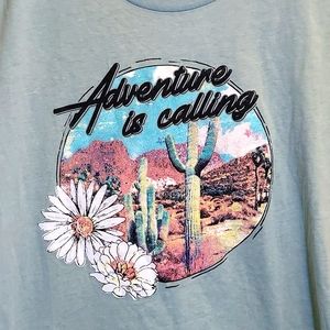 Adventure is Calling | T-Shirt | Colorful | Cactus